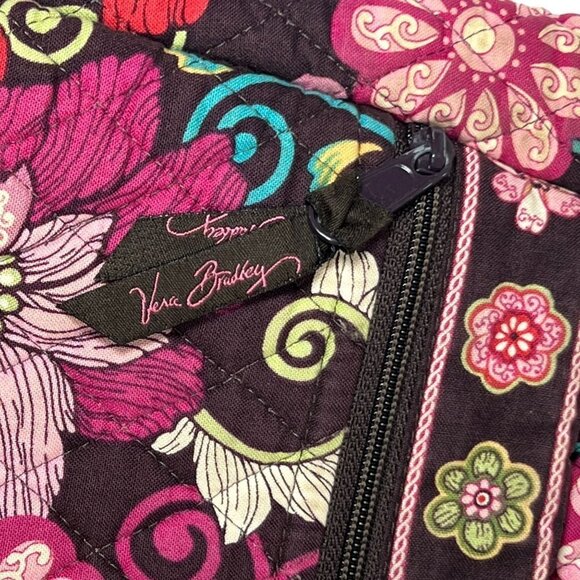 VERA BRADLEY Mod Floral Pink Hipster Crossbody Messenger Bag Floral Quilted - Picture 14 of 16
